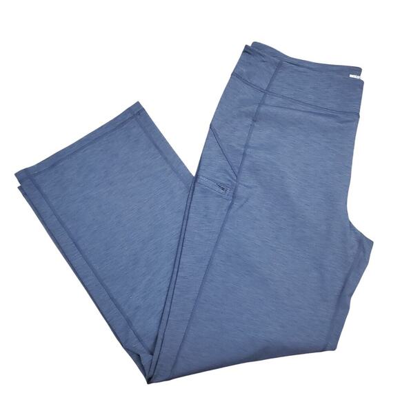 Duluth Trading Co. Blue Relaxed Fit Pants Women 2XL x 33 Legging Travel Utility - Picture 2 of 8